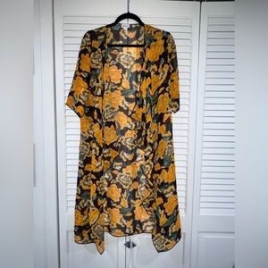 LulaRoe Floral Printed Sheer Kimono